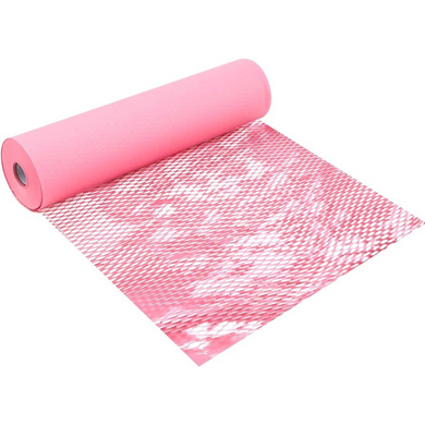 Крафт бумага сотовая 30 см х 20 м Honeycomb, розовая в рулоне