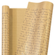 Крафт папір в рулоні 70 см х 7 м «Letters 02» коричневий з чорним друком