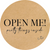 Етикетка крафт ⌀50 мм &laquo;Open Me 02&raquo; (250 шт/рулон) самоклеюча 50brownOpenme-02 фото