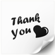 Етикетка біла 100х100 мм &laquo;Thank You 08&raquo; (100 шт/рулон) самоклеюча 100100whiteThankYou08 фото