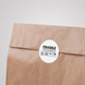 Biała etykieta ⌀50 mm &laquo;Fragile 02&raquo; (250 szt/rolka) samoprzylepna 50whitefragile02 photo 3