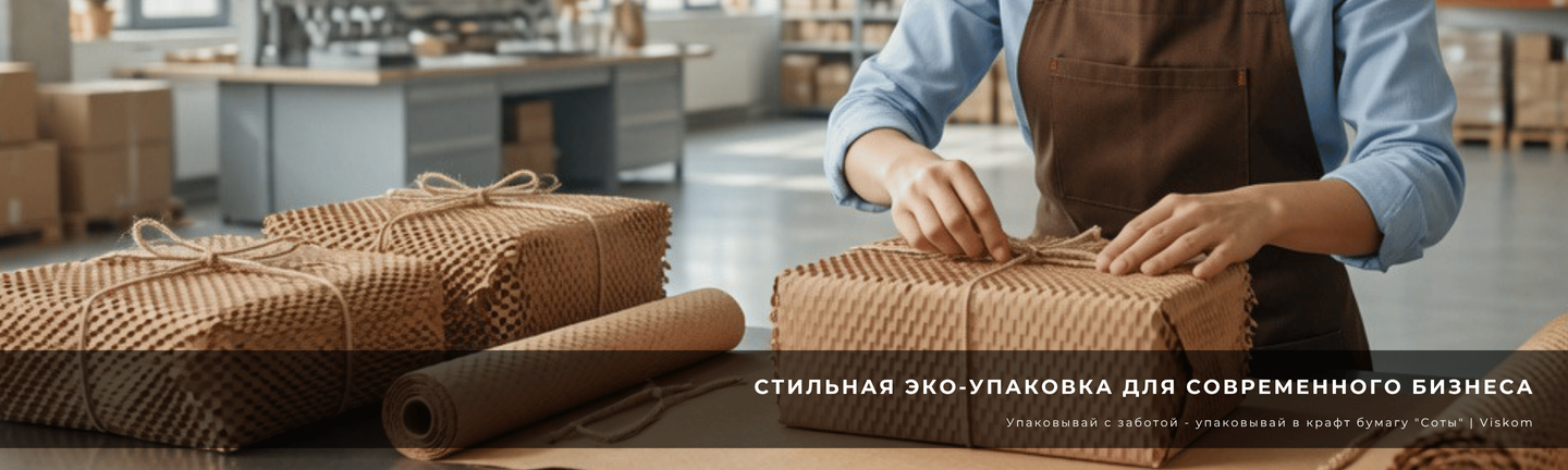 Крафт папір стільниковий Honeycomb