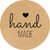 Kraftpapier-Etikett ⌀50 mm &laquo;Handmade 07&raquo; (250 St&uuml;ck/Rolle), selbstklebend 50brownhandmade07 photo