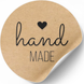 Етикетка крафт ⌀50 мм &laquo;Handmade 07&raquo; (250 шт/рулон) самоклеюча 50brownhandmade07 фото 2