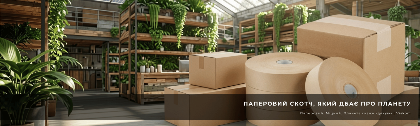 Крафт скотч, активований водою