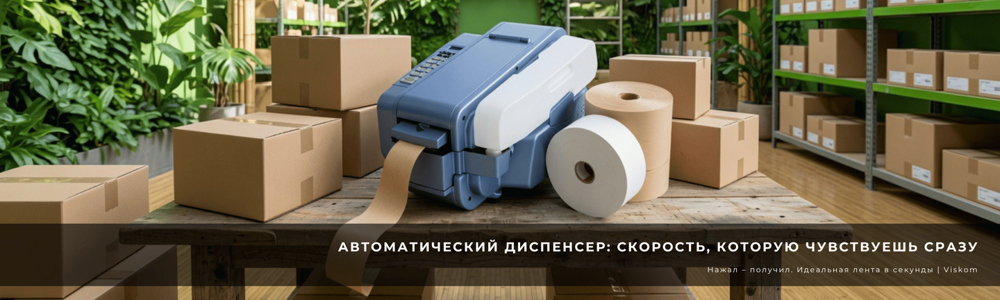Диспенсер для крафт скотчу мануальний та автоматичний