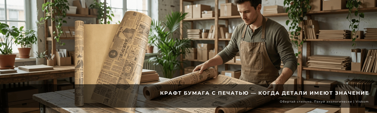 Крафт папір з друком