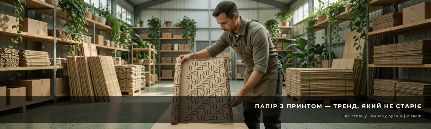 Крафт папір з друком