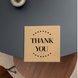 Kraft etiket 100x100 mm &laquo;Thank You 10&raquo; (100 adet/rulo) kendinden yapışkanlı 100100brownThankYou10 photo 3