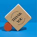 Kraft etiket 100x100 mm &laquo;Thank You 10&raquo; (100 adet/rulo) kendinden yapışkanlı 100100brownThankYou10 photo 8