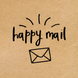 Етикетка крафт 100x100 мм "Mail 03" (100 шт/рулон) з друком, самоклеюча Viskom 100100Mail03 фото 2