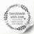 Beyaz etiket 100х100 mm &laquo;Handmade 04&raquo; (100 adet/rulo) kendinden yapışkanlı 100100whitehandmade04 photo