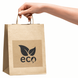 Kraftpapier-Etikett 100x100 mm &laquo;Eco 01&raquo; (100 St&uuml;ck/Rolle), selbstklebend 100100brownEco01 photo 5