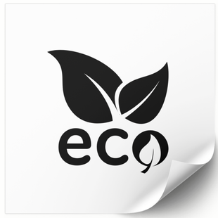 Етикетка біла 100х100 мм &laquo;Eco 01&raquo; (100 шт/рулон) самоклеюча 100100whiteEco01 фото