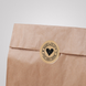 Kraftpapier-Etikett ⌀50 mm &laquo;Made with love 05&raquo; (250 St&uuml;ck/Rolle), selbstklebend 50brownmadewithlove05 photo 5