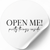 Етикетка біла ⌀50 мм &laquo;Open Me 02&raquo; (250 шт/рулон) самоклеюча 50whiteOpenme02 фото