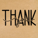 Этикетка крафт 100x100 мм "Thank You 03" (100 шт/рулон) с принтом, самоклеящаяся Viskom 100100Thankyou03 фото 2