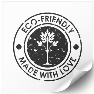 Етикетка біла 100х100 мм &laquo;Eco 03&raquo; (100 шт/рулон) самоклеюча 100100whiteEco03 фото