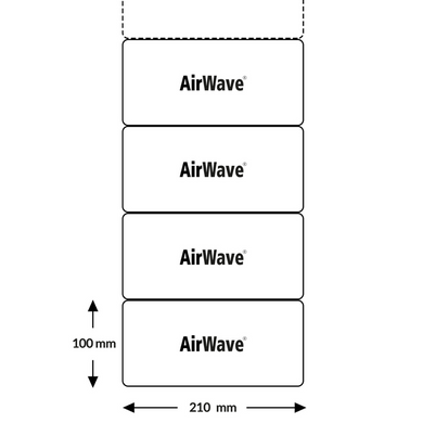 Паперові повітряні подушки PaperWave BIO 7.1 (100 мм х 210 мм) 3000 секцій з перфорацією