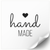 Beyaz etiket 100х100 mm &laquo;Handmade 07&raquo; (100 adet/rulo) kendinden yapışkanlı 100100whitehandmade07 photo