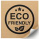 Kraft etiket 100x100 mm &laquo;Eco 04&raquo; (100 adet/rulo) kendinden yapışkanlı 100100brownEco04 photo 1