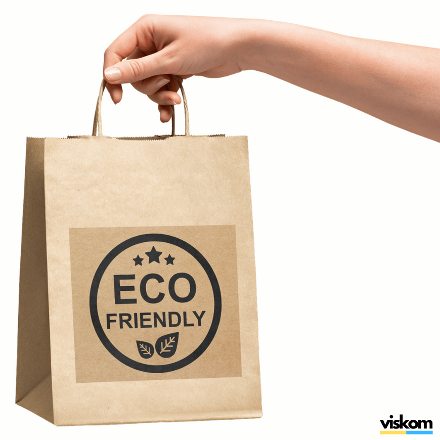 Kraft etiket 100x100 mm &laquo;Eco 04&raquo; (100 adet/rulo) kendinden yapışkanlı 100100brownEco04 photo
