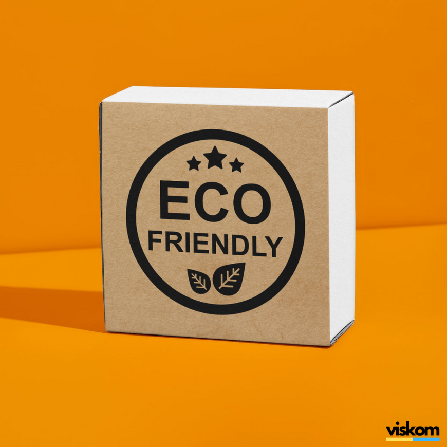 Kraft etiket 100x100 mm &laquo;Eco 04&raquo; (100 adet/rulo) kendinden yapışkanlı 100100brownEco04 photo