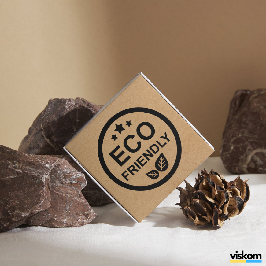 Kraft etiket 100x100 mm &laquo;Eco 04&raquo; (100 adet/rulo) kendinden yapışkanlı 100100brownEco04 photo