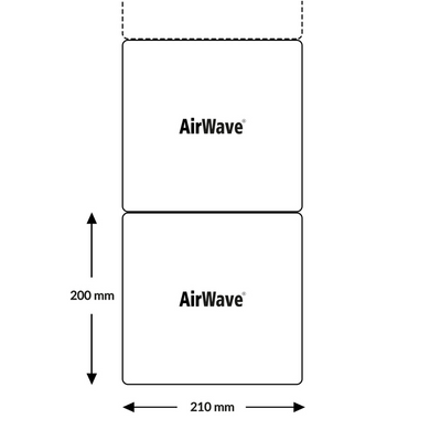 Повітряно-бульбашкова плівка AirWave 7.3 (200 мм х 210 мм) з перфорацією