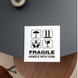 Етикетка біла 100х100 мм &laquo;Fragile 04&raquo; (100 шт/рулон) самоклеюча 100100whiteFragile04 фото 2