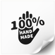 Beyaz etiket 100х100 mm &laquo;Handmade 08&raquo; (100 adet/rulo) kendinden yapışkanlı 100100whitehandmade08 photo 1
