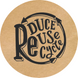 Етикетка крафт ⌀50 мм &laquo;Reduce Reuse Recycle&raquo; (250 шт/рулон) самоклеюча 50brownreduce-reuse-recycle фото 1