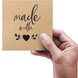Етикетка крафт 100x100 мм "Made with love 03" (100 шт/рулон) з друком, самоклеюча Viskom 100100madewithlove03 photo 1