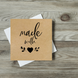 Етикетка крафт 100x100 мм "Made with love 03" (100 шт/рулон) з друком, самоклеюча Viskom 100100madewithlove03 photo 5