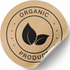 Kraftpapier-Etikett ⌀50 mm &laquo;Organic 03&raquo; (250 St&uuml;ck/Rolle), selbstklebend 50brownorganic-03 photo 3