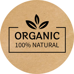 Етикетка крафт ⌀50 мм «Organic 01» (250 шт/рулон)