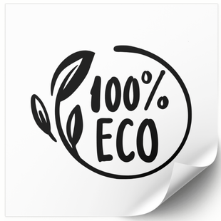 Етикетка біла 100х100 мм &laquo;Eco 05&raquo; (100 шт/рулон) самоклеюча 100100whiteEco05 фото