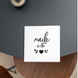 Beyaz etiket 100х100 mm &laquo;Made with love 03&raquo; (100 adet/rulo) kendinden yapışkanlı 100100whitemadewithlove03 photo 3