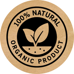Етикетка крафт ⌀50 мм «Organic 02» (250 шт/рулон)