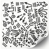 Beyaz etiket 100х100 mm &laquo;Art&raquo; (100 adet/rulo) kendinden yapışkanlı 100100whiteArt photo