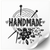 Beyaz etiket 100х100 mm &laquo;Handmade 10&raquo; (100 adet/rulo) kendinden yapışkanlı 100100whitehandmade10 photo