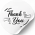 White label ⌀50 mm "Thank You 06" (250 pcs/roll) self-adhesive 50whitethankyou06 photo