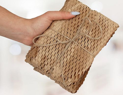 Honeycomb craft paper 28 cm х 150 m, brown