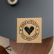 Этикетка крафт 100x100 мм &laquo;Made with love 05&raquo; (100 шт/рулон) самоклеющаяся 100100brownmadewithlove05 фото 3