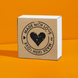 Этикетка крафт 100x100 мм &laquo;Made with love 05&raquo; (100 шт/рулон) самоклеющаяся 100100brownmadewithlove05 фото 6