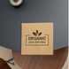 Etykieta Kraft 100x100 mm &laquo;Organic 01&raquo; (100 szt./rolka) samoprzylepna 100100brownOrganic01 photo 3
