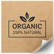 Etykieta Kraft 100x100 mm &laquo;Organic 01&raquo; (100 szt./rolka) samoprzylepna 100100brownOrganic01 photo 1