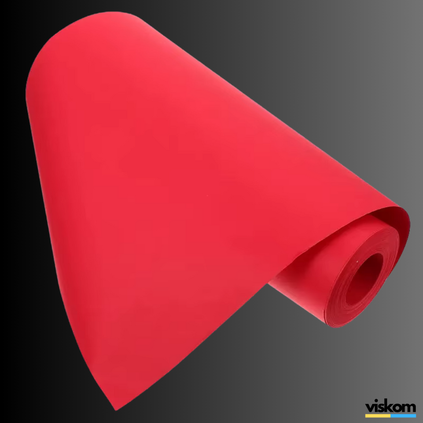 Крафт папір в рулонах 30 см х 20 м, червоний 3020red фото