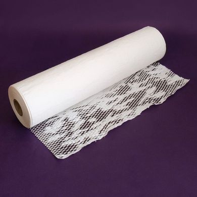 Крафт бумага сотовая 28 см х 100 м Honeycomb, белая в рулоне