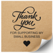 Етикетка крафт 100x100 мм &laquo;Thank You 05&raquo; (100 шт/рулон) самоклеюча 100100brownThankYou05 фото 1